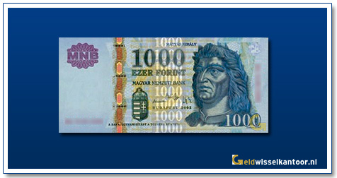 Geldwisselenkantoor-1000-Forint-King-Matyas-Hongarije-2005-2011