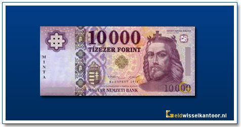 Geldwisselenkantoor-10000-Forint-King-Stephan-Hongarije-2014