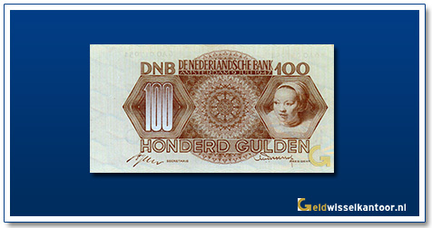 Nederland-100-Gulden 1947-Meisjeskop