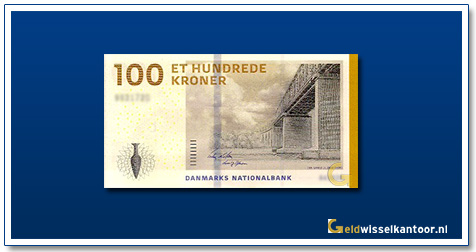 Deense-Kronen-100-kroner-2009-Little-Bridge-Denemarken