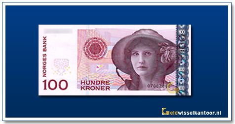 Geldwisselkantoor-100-kroner-Kirsten-Flagstad-noorwegen-2003