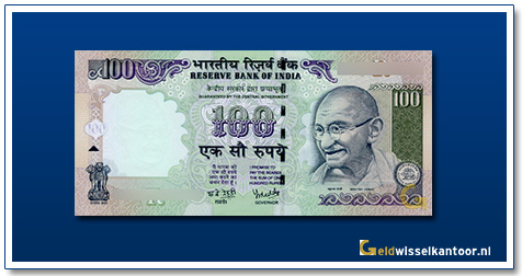 Geldwisselkantoor-100-roepies-mahatma-ghandi-2005-india