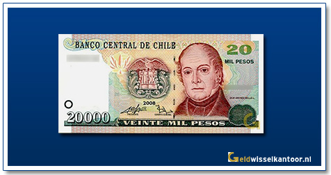 Chileense-Pesos-20000-pesos-Don-Andres-Bello-1998-2008-Geldwisselkantoor