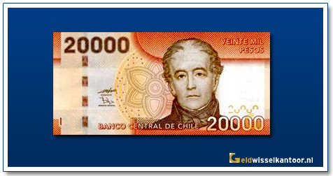 Chileense-Pesos-20000-pesos-Don-Andres-Bello-2009-Geldwisselkantoor