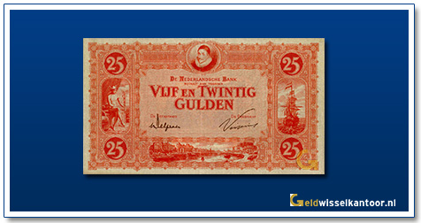 Nederland-25-Gulden-1927-Willem-van-Oranje-rood