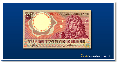 Nederland-25-Gulden-1955-Huygens