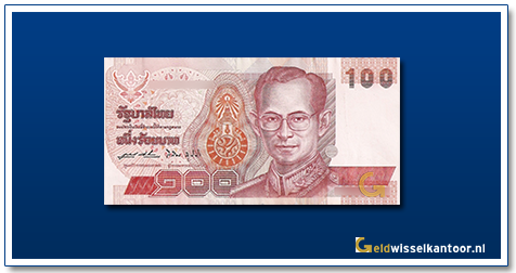 Geldwisselkantoor-Thailand-100-baht-King-Rama-IX-1994
