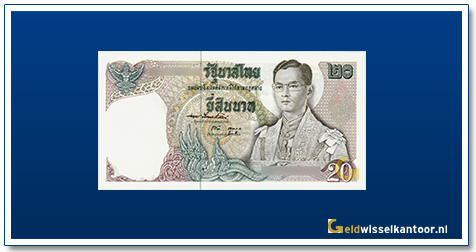 Geldwisselkantoor-Thailand-20-baht-King-Rama-IX-1971-1981