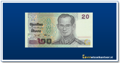 Geldwisselkantoor-Thailand-20-baht-King-Rama-IX-2003