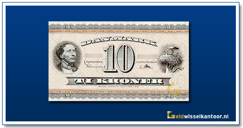 Deense-Kronen-10-kroner-Hans-Christian-Andersen-1950-1974-denemarken