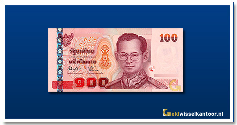 geldwisselkantoor-100-baht-king-rama-IX-2004-Thailand