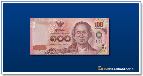 geldwisselkantoor-100-baht-king-rama-IX-2015-Thailand