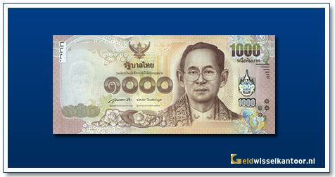 geldwisselkantoor-1000-baht-king-Bhumibol-2015-Thailand