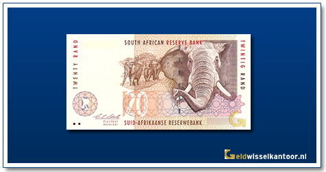 geldwisselkantoor-20-rand-Olifant-1993-zuid-afrika