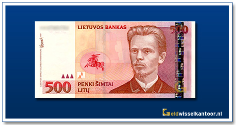 geldwisselkantoor-500-Litu-Vincas-Kudirka-Litouwen-2000