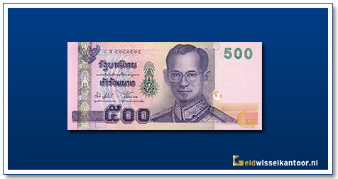geldwisselkantoor-500-baht-king-rama-IX-2001-Thailand