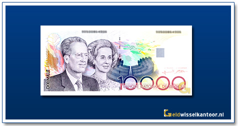 Geldwisselklantoor-10000-Francs-Koning-Baudouin-I-en-Koningin-Fabiola-Belgie-1992-97