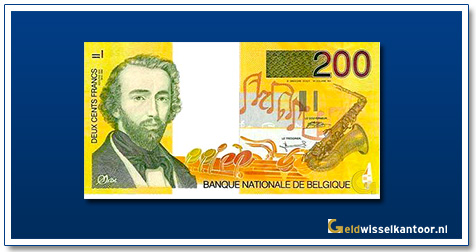 Geldwisselklantoor-200-Frank-AdolpheSax-Belgie-1995