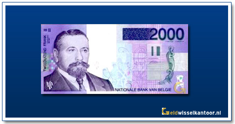 Geldwisselklantoor-2000-Francs-Baron-Victor-Horta-Belgie-1994-2001