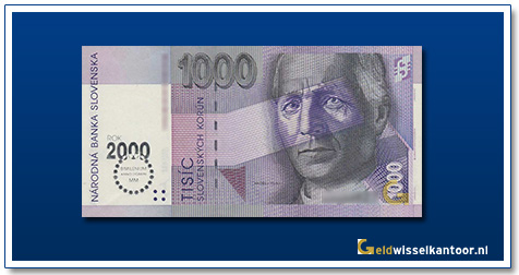 geldwisselkantoor-1000-Korun-adrej-hlinka-1993-Bimilenium-Slowakije