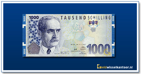 geldwisselkantoor-1000-Schilling-Karl-Landsteiner-Oostenrijk-1997