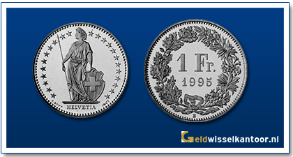geldwisselkantoor-Zwitserse Frank-munten-1-franc-zwitserland