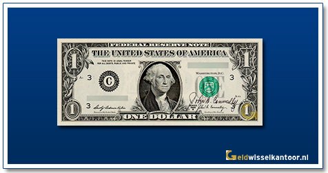 Geldwisselkantoor-1-Dollar-George-Washinton-1963-heden-Amerika