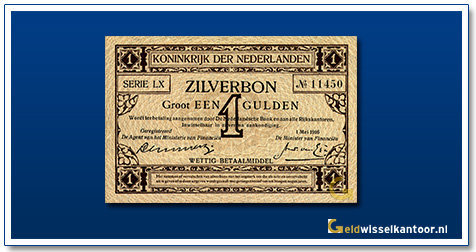 Nederland-1-Gulden-1916-Zilverbon