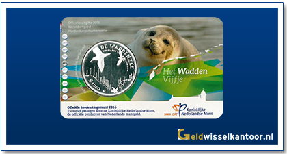 Coincard 5 Euro Het Wadden Vijfje 2016