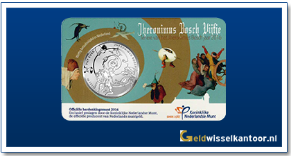 Coincard 5 Euro Jheronimus Bosch Vijfje 2016