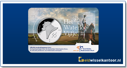 Coincard 5 Euro De Slag bij Waterloo 2015