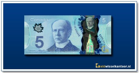 Geldwisselkantoor-Canada-5-Dollar-2013-Sir-Wilfred-Larier
