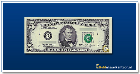 Verenigde-Staten-5-dollars-Abraham-Lincoln