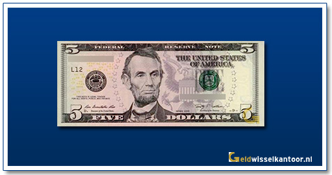 Verenigde-Staten-5-dollars-Abraham-Lincoln