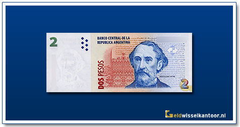 2 Argentijnse Pesos B Mitre 2002