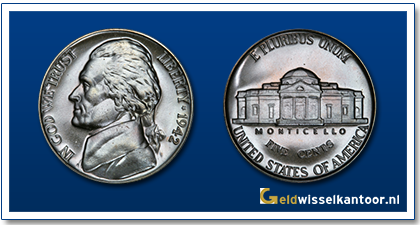 America 5 Cents Jefferson 1913-heden