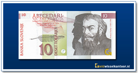 Slovenië-10-Tolar-P.-Trubar-1992