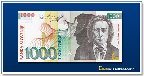 Slovenië-1000-Tolar-F.-Preseren-2005