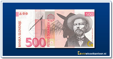 Slovenië-500-Tolar-J.-Plecnik-2005