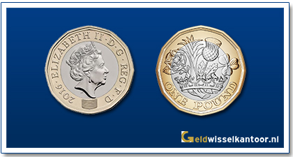 Engeland 1 Pound Queen Elizabeth II 2017-heden