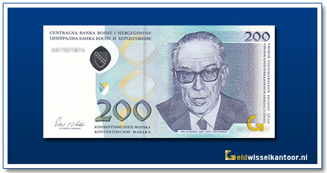 Geldwisselkantoor-200-Bosnische-inwisselbare-Mark-Ivo-Anric-2002
