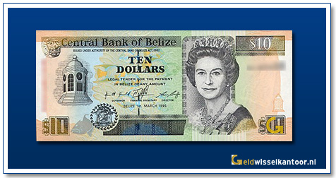 Belize-10-Dollar-Queen-Elizabeth-II-1996