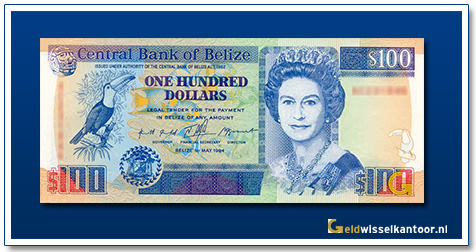 Belize-100-Dollar-Queen-Elizabeth-II-1990-1994