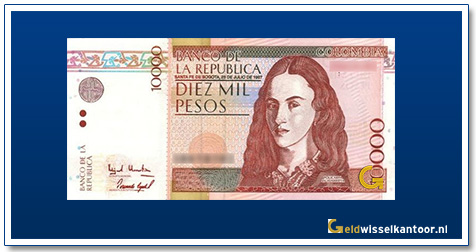 Columbia-10000-Pesos-Policarpa-Salavarietta-1995-2000