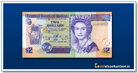 Belize-2-Dollar-Queen-Elizabeth-II-1999-2002