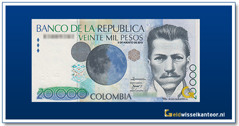 Columbia 20000 Pesos Julio Garavito A 2009-2014