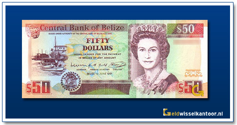 Belize-50-Dollar-Queen-Elizabeth-II-1990-1991