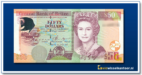 Belize-50-Dollar-Queen-Elizabeth-II-1997-2000