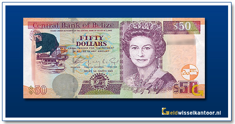 Belize-50-Dollar-Queen-Elizabeth-II-2003-2006-2009-2010