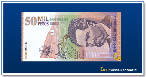 Columbia-50000-Pesos-Jorge-Isaacs-and-Maria-2000-2015